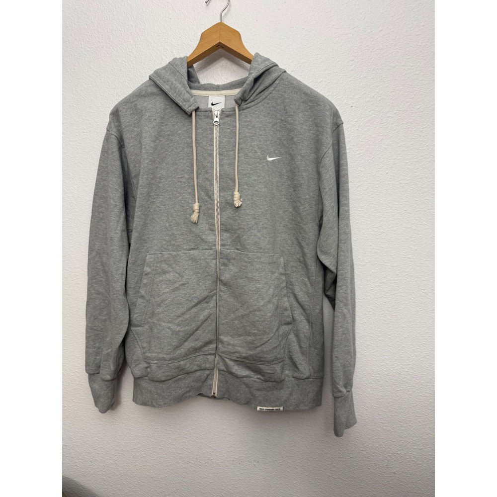 Nike Standard Issue Dri-FIT Full Zip Hoodie Mens Large Tall Gray Sweatshirt